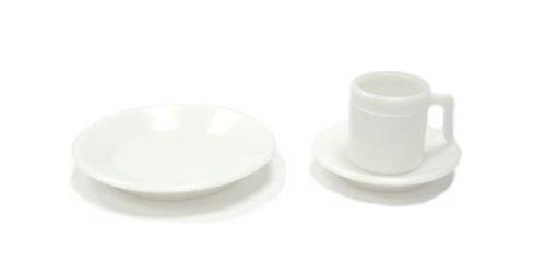 Acrylic & Plastic | Cup Set (White)