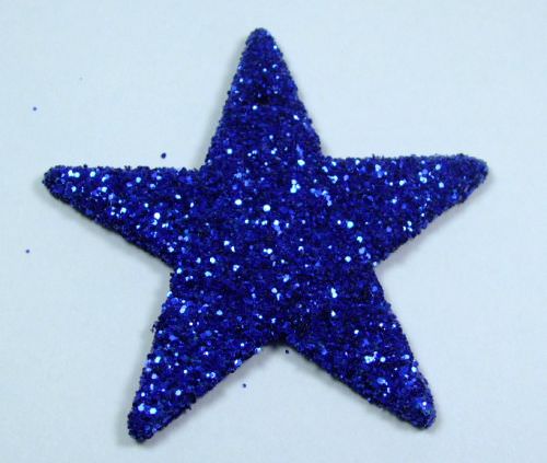 Display/Gift Box & Paper | Glitter Star - blue