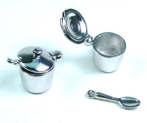 Flatware, Furniture & Kitchenware | Sugar Pot  (M) + Spoon