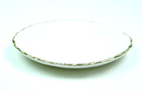 Ceramic, Shell & Stone | Gold Edge Plate 