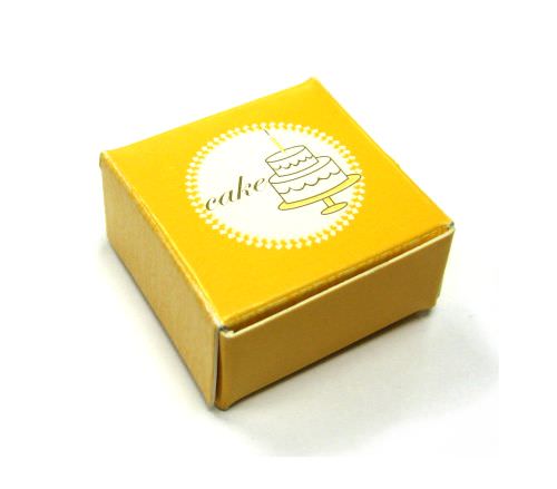 Display/Gift Box & Paper | Cake Box - yellow