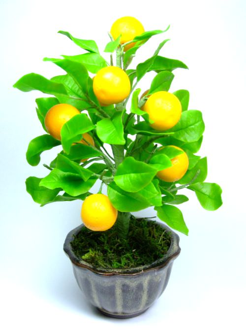 Flower & Stamen etc. | Citrus (M) 12 pcs of orange - Dia 2.2cm