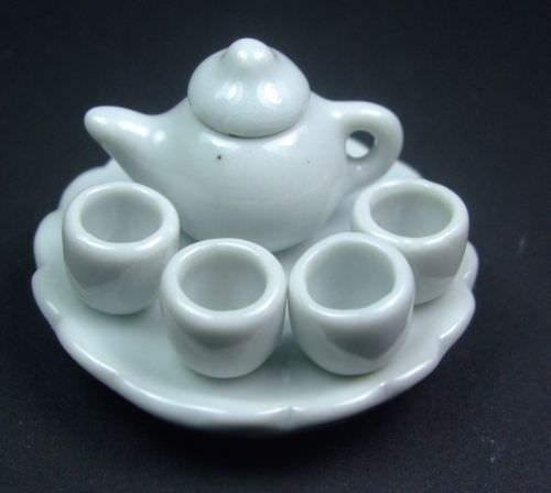 Ceramic, Shell & Stone | Teaset - white